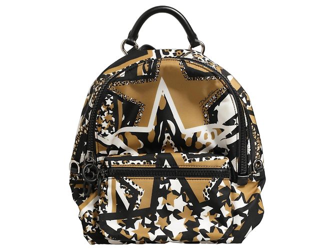 Dolce & Gabbana Zaino scuola e viaggio in nylon con stelle multicolore - vista 2