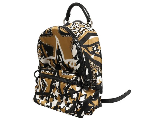Dolce & Gabbana Zaino scuola e viaggio in nylon con stelle multicolore - vista 4