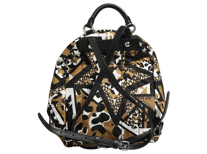 Dolce & Gabbana Zaino scuola e viaggio in nylon con stelle multicolore - vista 5