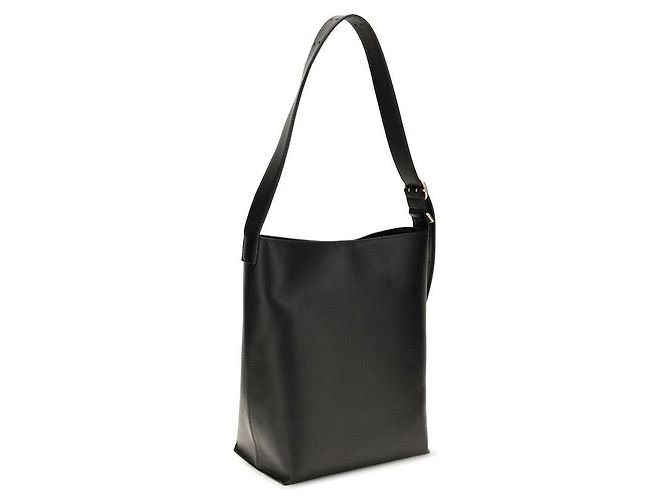 Jil Sander Borsa a tracolla Bos Taurus in pelle di vitello nera - vista 3