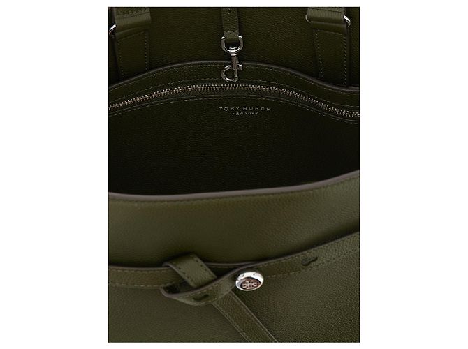 Tory Burch Bicolor-Handtasche aus Rindsleder - Ansicht 4