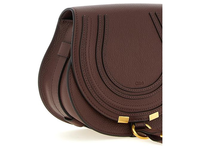 Chloé Borsa crossbody in vitello marrone - vista 3