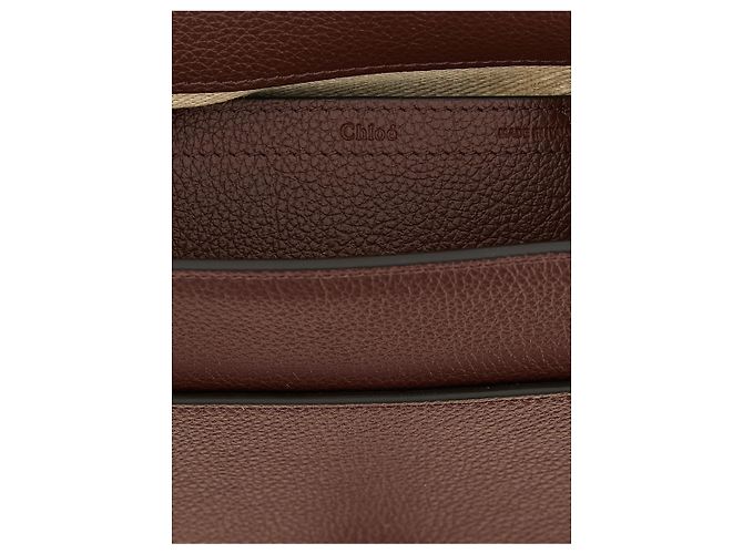 Chloé Borsa crossbody in vitello marrone - vista 4