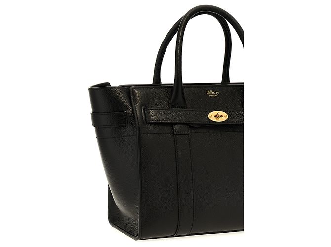 Mulberry Borsa Tote in pelle di vitello nera - vista 3