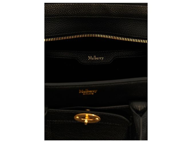 Mulberry Borsa Tote in pelle di vitello nera - vista 4