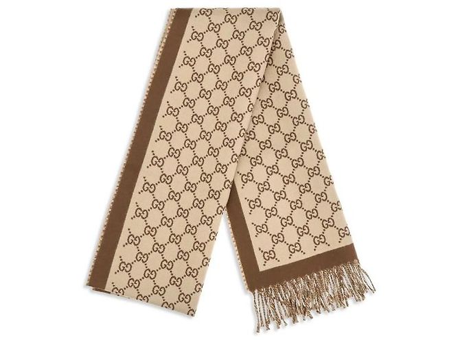 Gucci Bufanda Oves Aries de lana beige - vista 2