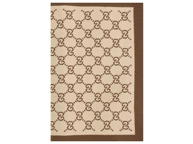 Gucci Bufanda Oves Aries de lana beige - vista 3