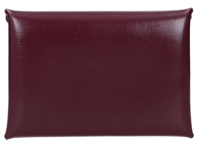 Monedero Jil Sander de cuero rojo - vista 2