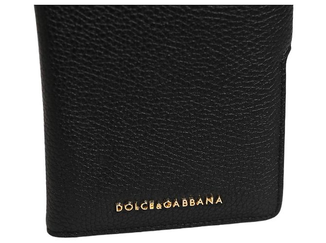 Dolce & Gabbana Cover a libro in pelle di vitello nera PRO Phone - vista 7