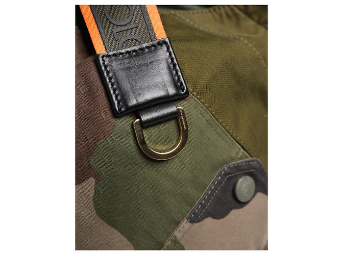 Dolce & Gabbana Zaino Rucksack patchwork verde militare Borsa uomo - vista 4