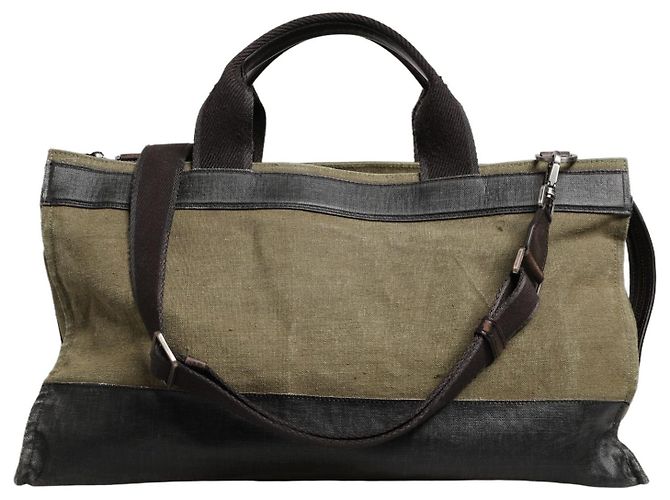 Dolce & Gabbana Sac Cabas Duffel Deux Tons Vert Militaire - vue 2