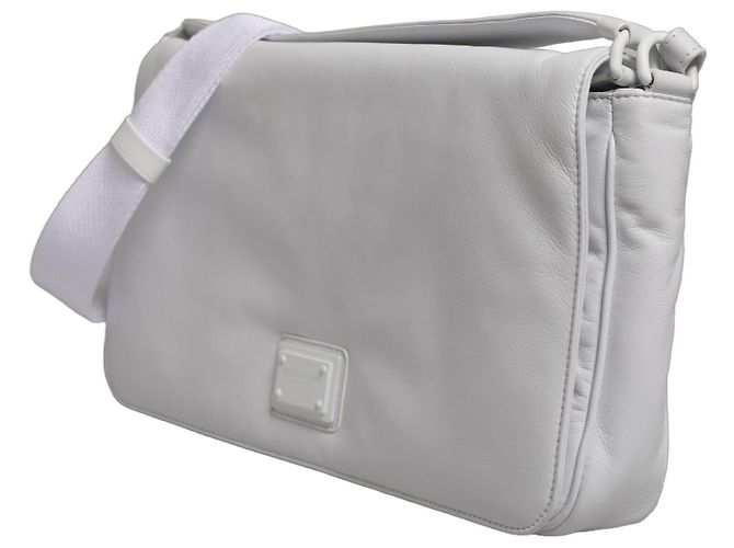 Dolce & Gabbana Borsa a tracolla da donna con placca logo bianca - vista 5