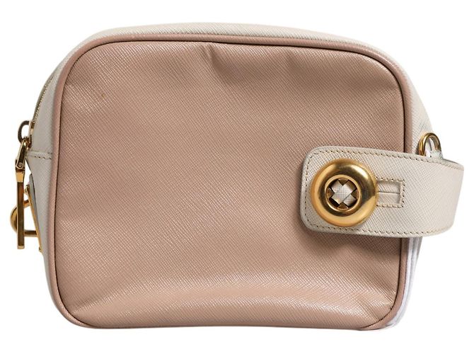 Prada Picca borsa a tracolla in pelle Clay Gray - vista 3