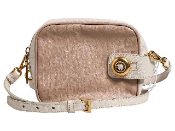 Prada Picca borsa a tracolla in pelle Clay Gray - vista 6