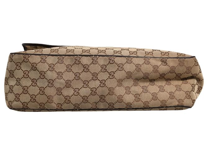 Gucci Borsa a tracolla con patta in tela GG - vista 4