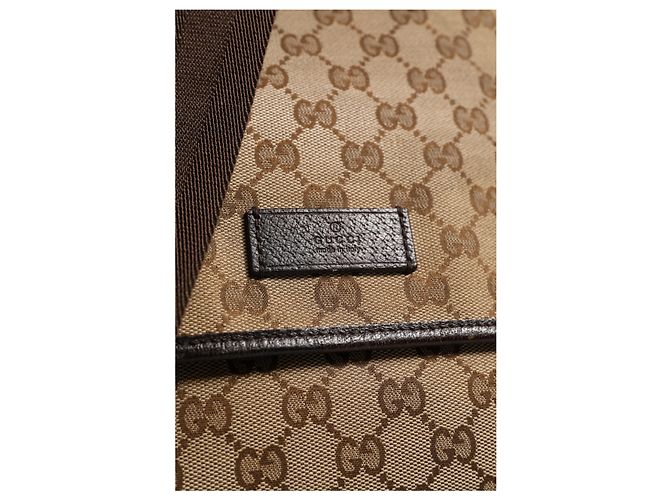 Gucci Borsa a tracolla con patta in tela GG - vista 5