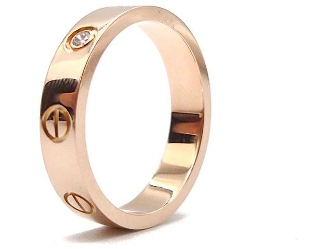 Anello Cartier Diamond Love Oro Rosa - vista 5