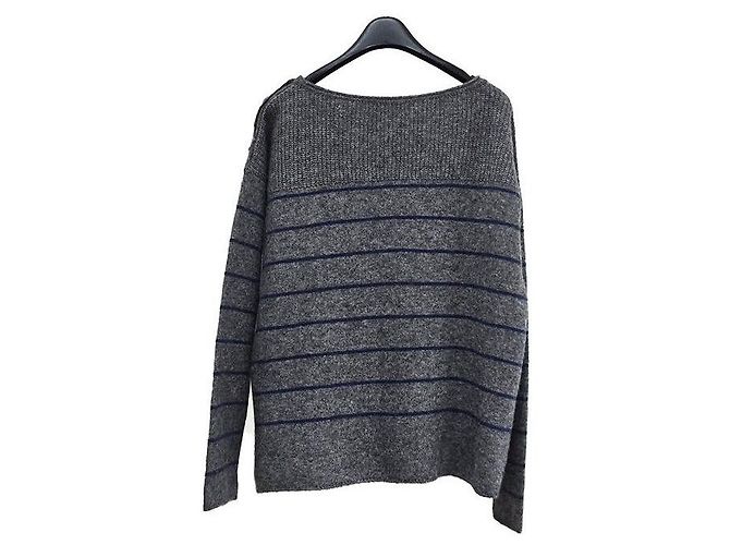 Loro Piana Strickpullover aus Kaschmir und Seide Grau - Ansicht 3