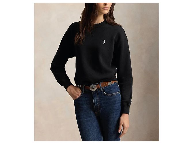 Ralph Lauren Sweatshirt mit besticktem Logo Schwarz - Ansicht 7