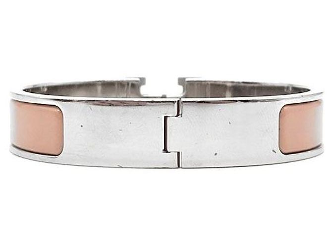 Bracciale Hermès Click H Rosa Polveroso - vista 3