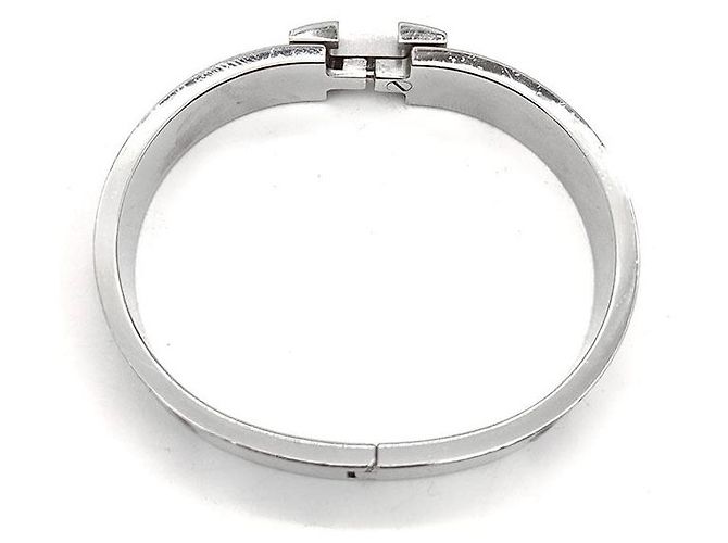 Bracciale Hermès Click H Rosa Polveroso - vista 4