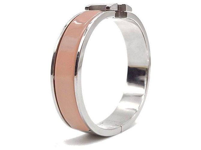 Bracciale Hermès Click H Rosa Polveroso - vista 5