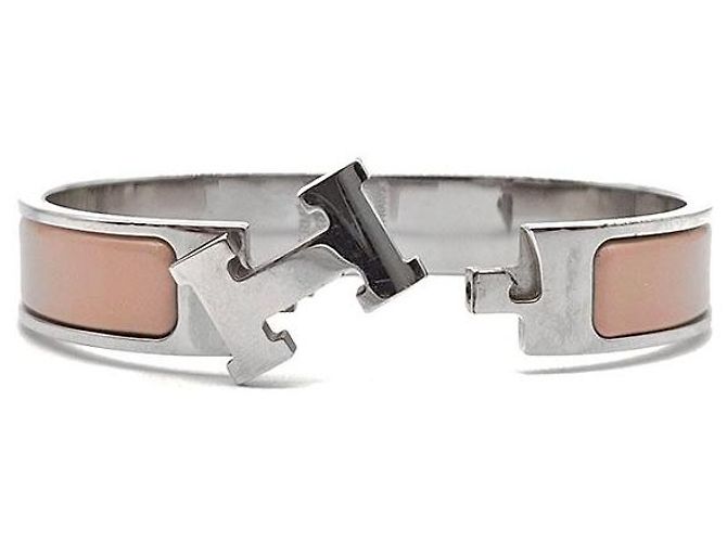 Bracciale Hermès Click H Rosa Polveroso - vista 6