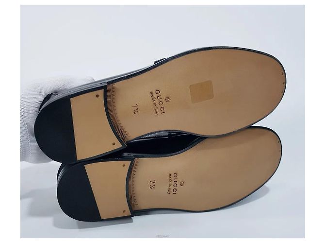 Gucci Mocassini Interlocking Web Stripe - vista 5
