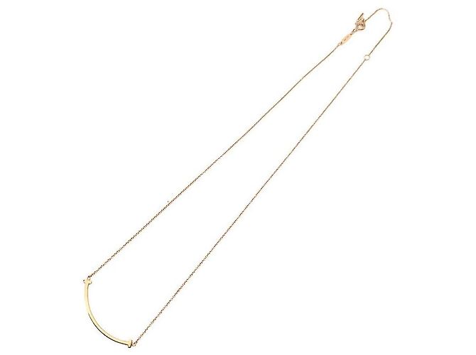 Collana Tiffany & Co T Smile Small Oro Rosa - vista 4