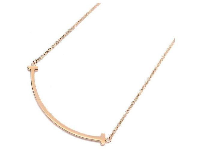 Collana Tiffany & Co T Smile Small Oro Rosa - vista 5