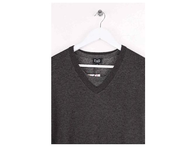Dolce & Gabbana Grauer Kaschmirpullover M - Ansicht 2