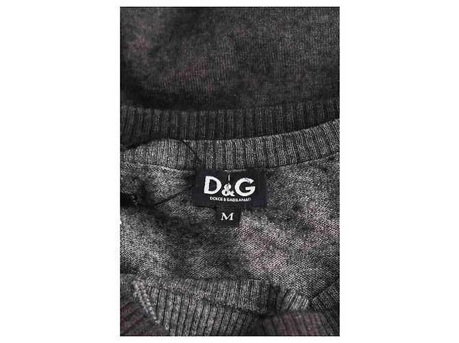 Dolce & Gabbana Grauer Kaschmirpullover M - Ansicht 5