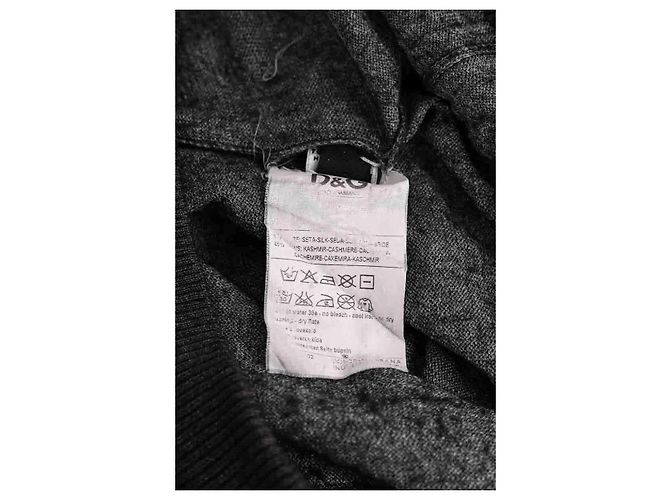 Dolce & Gabbana Grauer Kaschmirpullover M - Ansicht 6