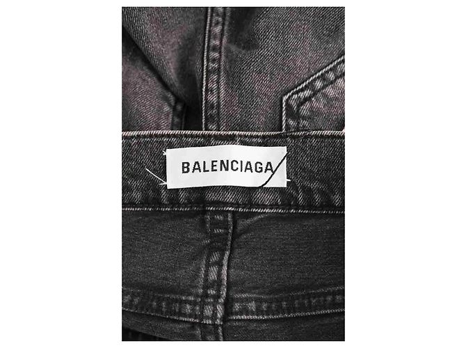 Vaqueros Slim Balenciaga Grises de Denim - vista 4