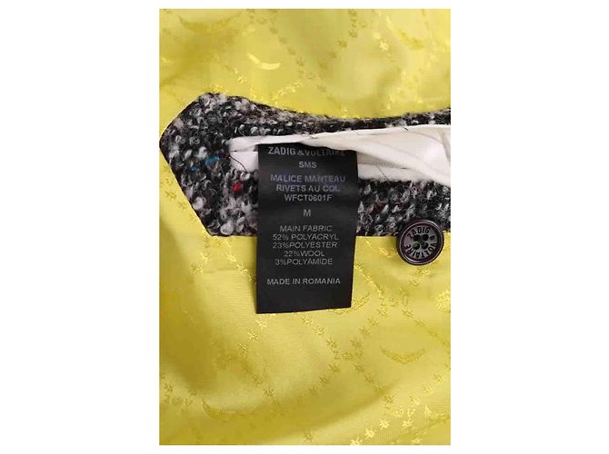 Abrigo de lana gris Zadig & Voltaire M - vista 6