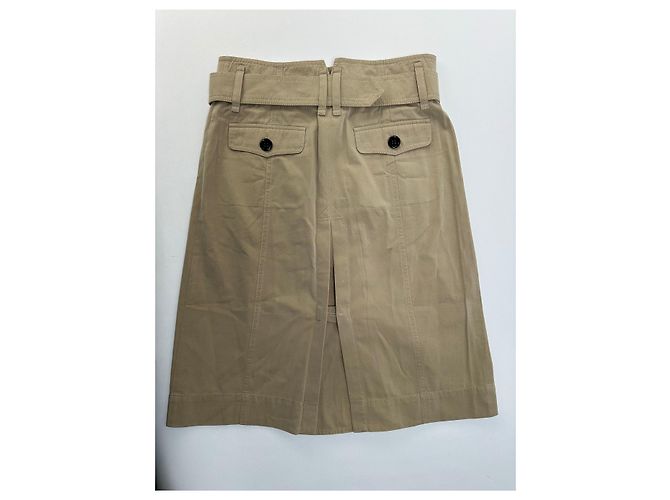 Gonna a trapezio vintage Burberry foderata Nova Check c. 2000s Beige S - vista 6
