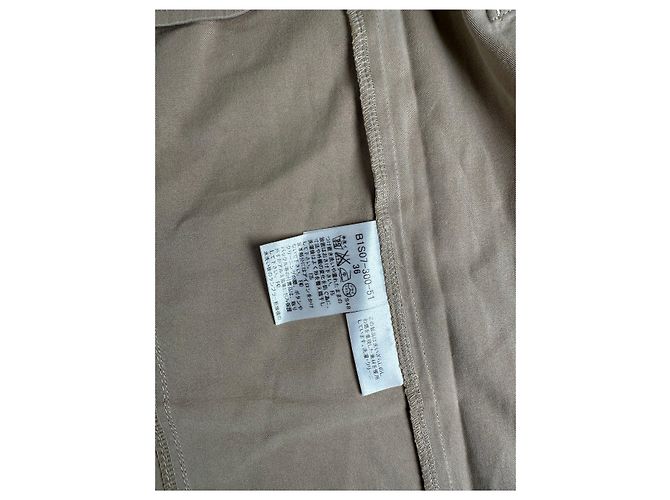 Gonna a trapezio vintage Burberry foderata Nova Check c. 2000s Beige S - vista 7