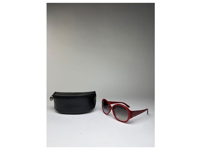Occhiali da Sole Geometrici Givenchy 4G Vintage Fine anni '90 Rosso - vista 14