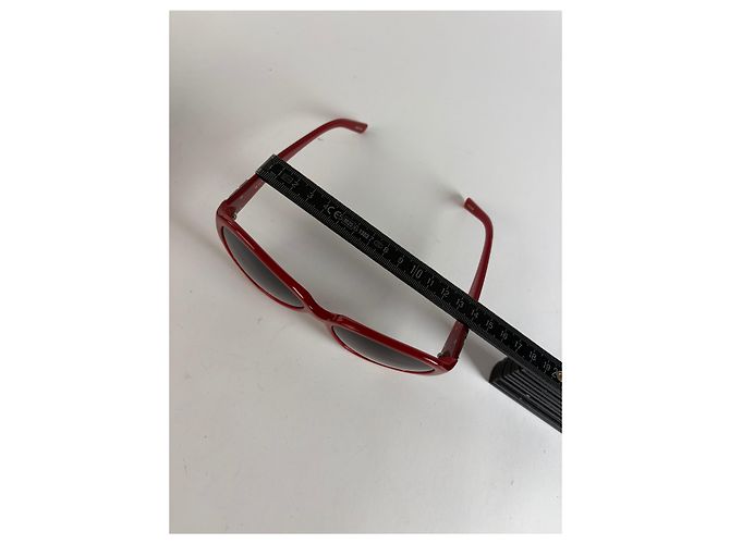 Occhiali da Sole Geometrici Givenchy 4G Vintage Fine anni '90 Rosso - vista 4