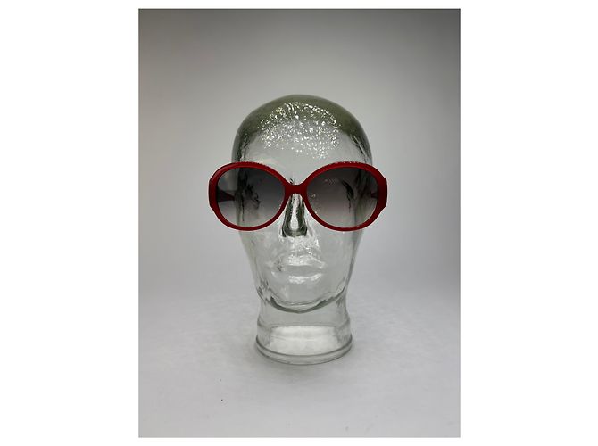 Occhiali da Sole Geometrici Givenchy 4G Vintage Fine anni '90 Rosso - vista 9