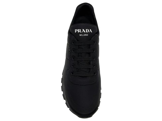 Prada Piuma Sneaker aus schwarzem Nylon - Ansicht 4