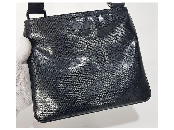 Mini Borsa a Tracolla Gucci Nera in Pelle - vista 3