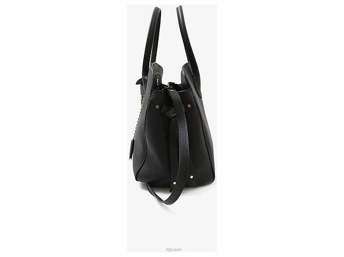 Louis Vuitton Borsa a tracolla Mila MM Capskin Black Gold - vista 2