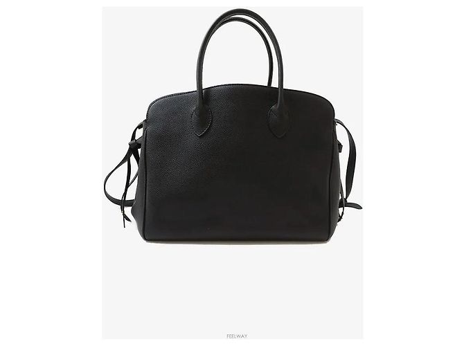 Louis Vuitton Borsa a tracolla Mila MM Capskin Black Gold - vista 3