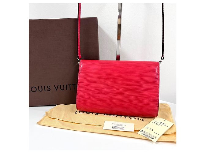 Louis Vuitton Borsa a tracolla e pochette PM in pelle Epi - vista 6