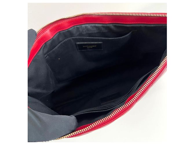 Autre Marque Clutch Monogram Matelassé Large Rossa - vista 12