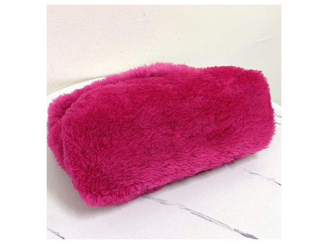 Autre Marque Borsa a tracolla Loulou Puffer Chain Small in shearling - vista 13