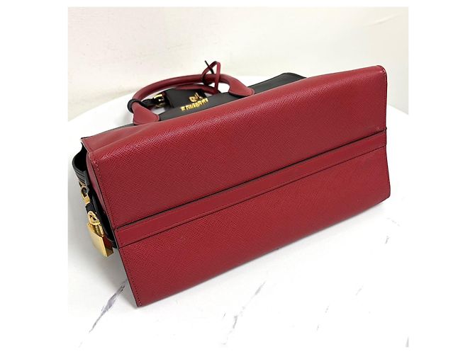 Prada Borsa Tote Saffiano Esplanade Borsa a Tracolla - vista 11