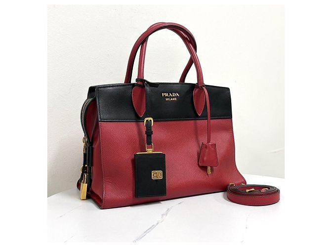 Prada Borsa Tote Saffiano Esplanade Borsa a Tracolla - vista 3