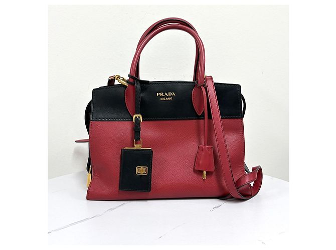 Prada Borsa Tote Saffiano Esplanade Borsa a Tracolla - vista 5